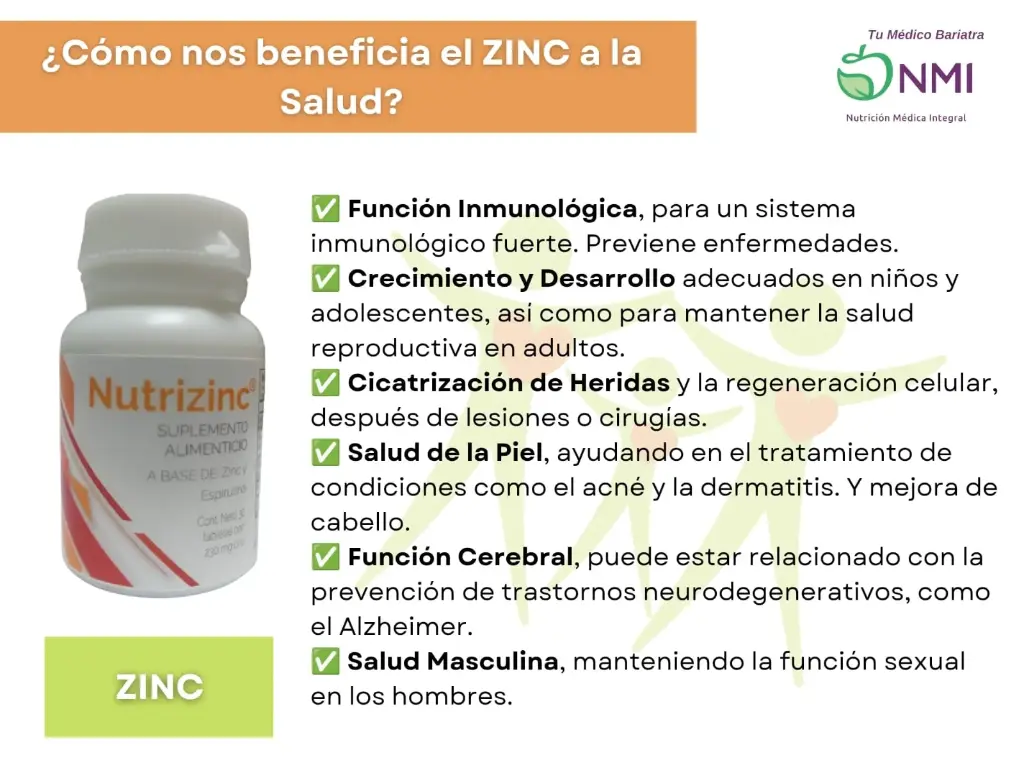 NUTRIZINC (Zinc) con 30 tab