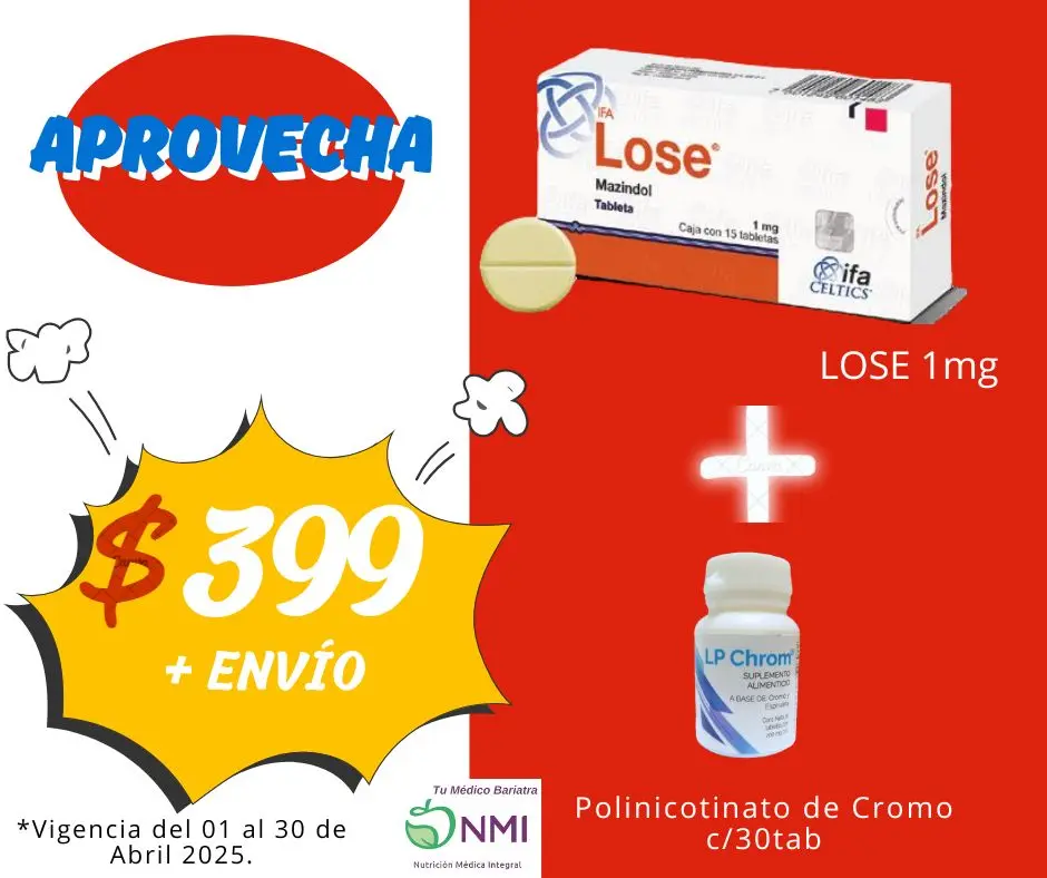 OFERTA 1 LOSE 1 mg + 1 LP CHROM