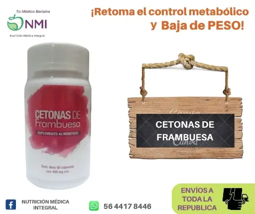 CETONAS DE FRAMBUESA con 60 caps