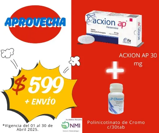 OFERTA 1 ACXION AP + 1 LP CHROM